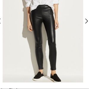 Vince Black Leather Leggings